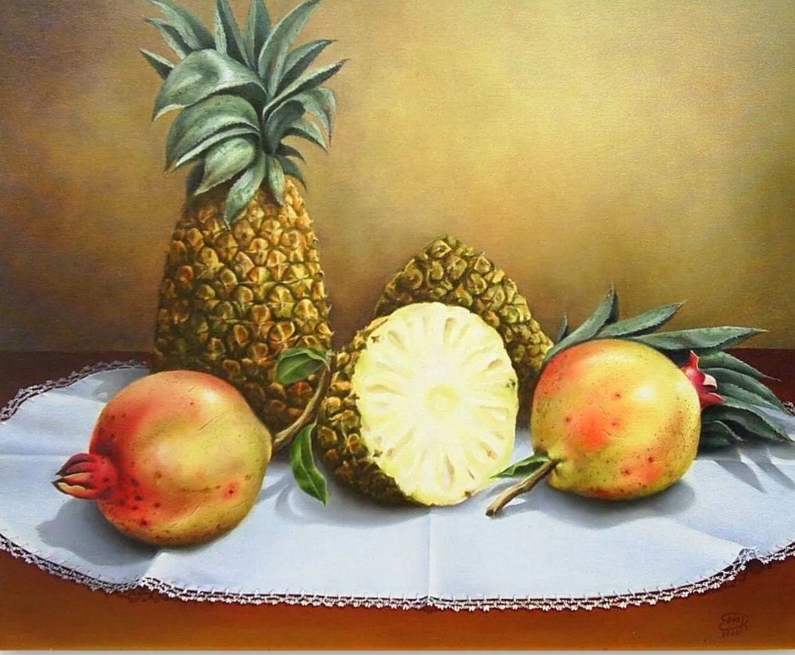 Frutas tropicales oleos | Bodegones y Paisajes Cuadros al Óleo Frutas tropicales oleos | Bodegones y Paisajes Cuadros al Óleo