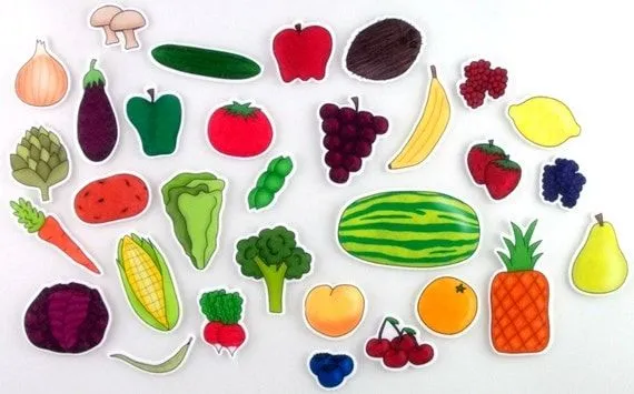 Fruits and Vegetables Felt Board Activity Set por byMaree en Etsy