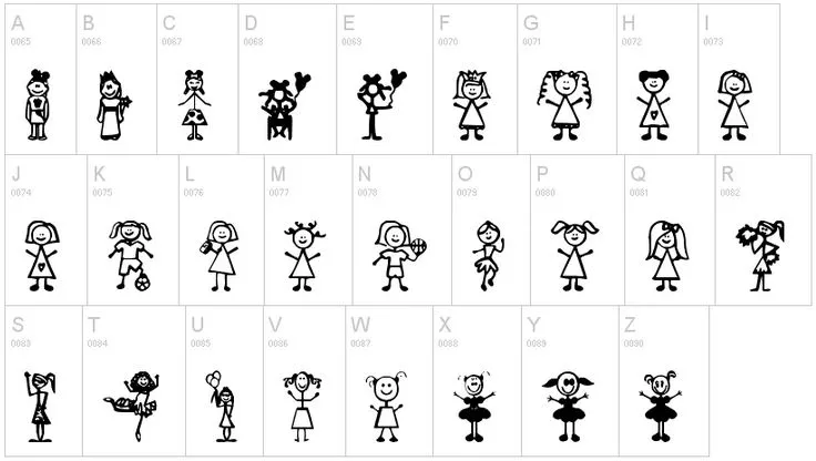 Fuentes de iconos infantiles gratis - recursos WEB & SEO