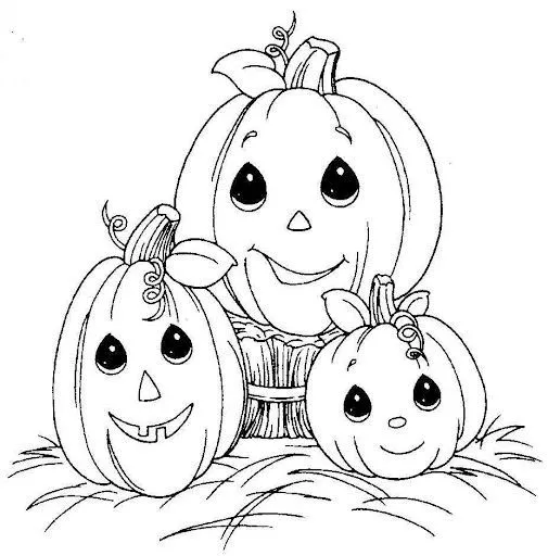 Fun Coloring Pages: pumpkin halloween precious moments coloring ...