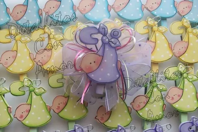 Distintivos y corsage (baby Shower) https://www.facebook.com/pages ...