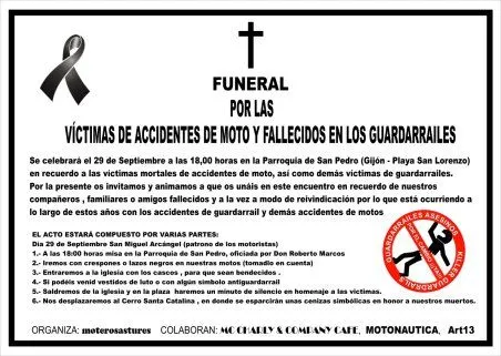 FUNERAL POR MOTEROS FALLECIDOS, 29-9-07