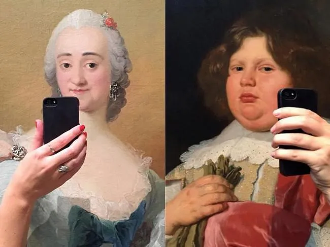 El furor de los selfies llega a los cuadros de los museos