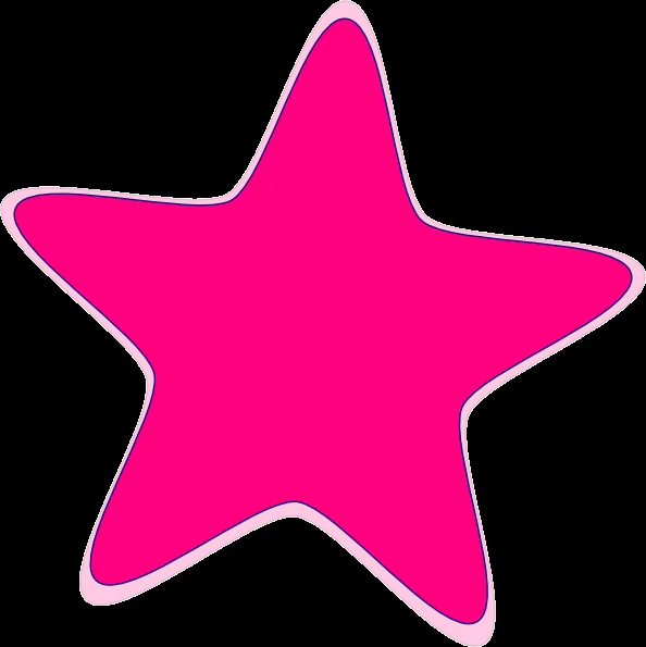 Fuschia Star Clip Art at Clker.com - vector clip art online ...