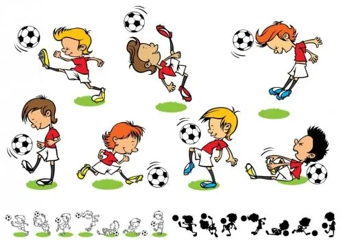 Futbol en caricatura para niños - Imagui
