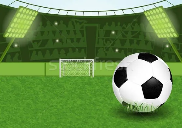 Fútbol · estadio · pelota · aficionados · vector · deporte ...
