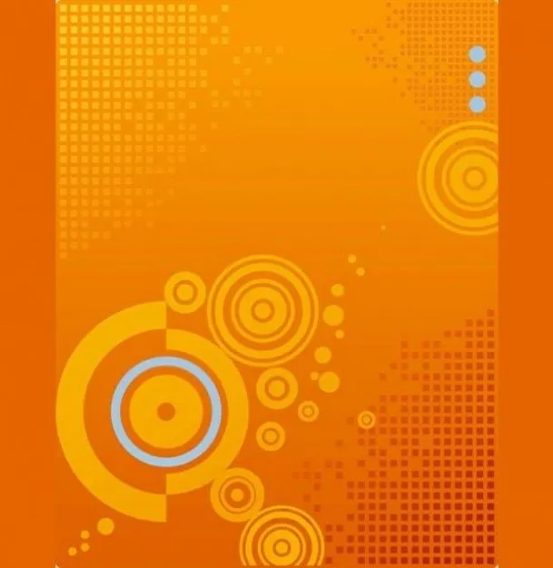 Píxeles de color naranja y círculos de fondo abstracto | Descargar ...