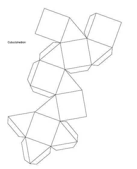 Para qué futuro educamos?: Cuboctaedro para armar