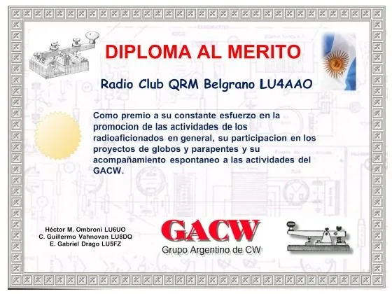 GACW 23° Reunion de Amigos - LU4AAO - Radio Club QRM Belgrano