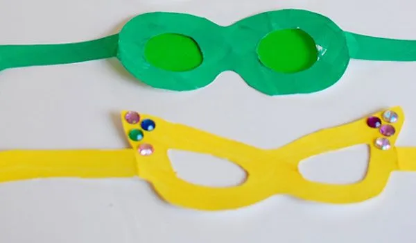 Gafas de cartulina para niños - Manualidades de papel y cartón ...