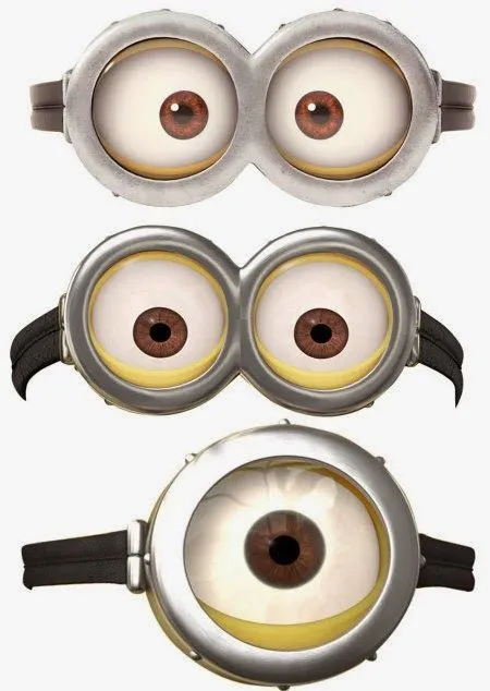 Gafas u Ojos de Minions y Anti Minions para Imprimir Gratis ...