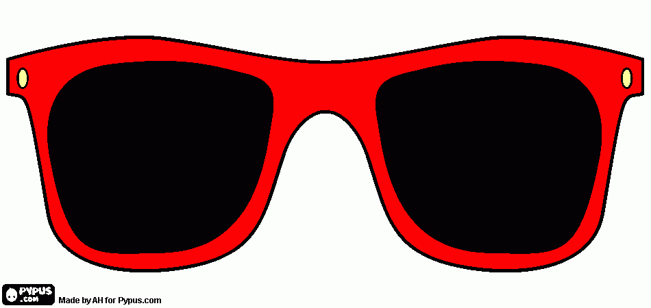 gafas ray ban para colorear, gafas ray ban para imprimir