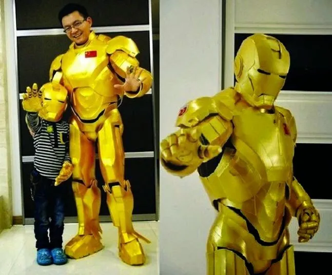 Galaxy Fantasy: Un Papá chino fabrica un traje de Iron Man para ...