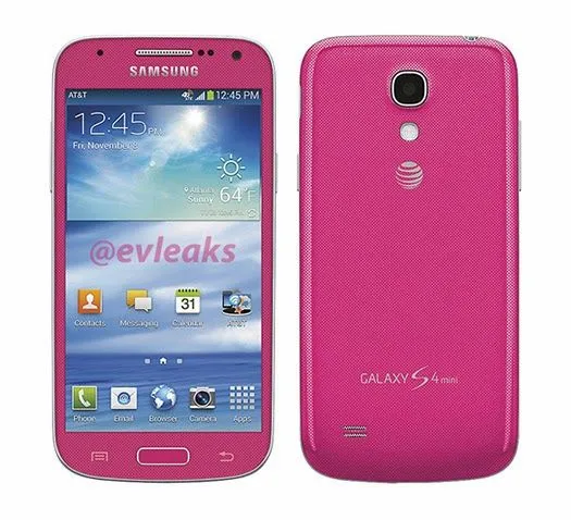 Galaxy S4 mini se deja ver en nuevo color rosa | Celular Milenium
