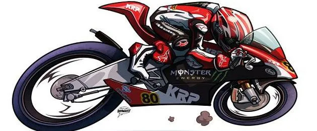 Galería de dibujos de los pilotos de MotoGP, por Rich Lee