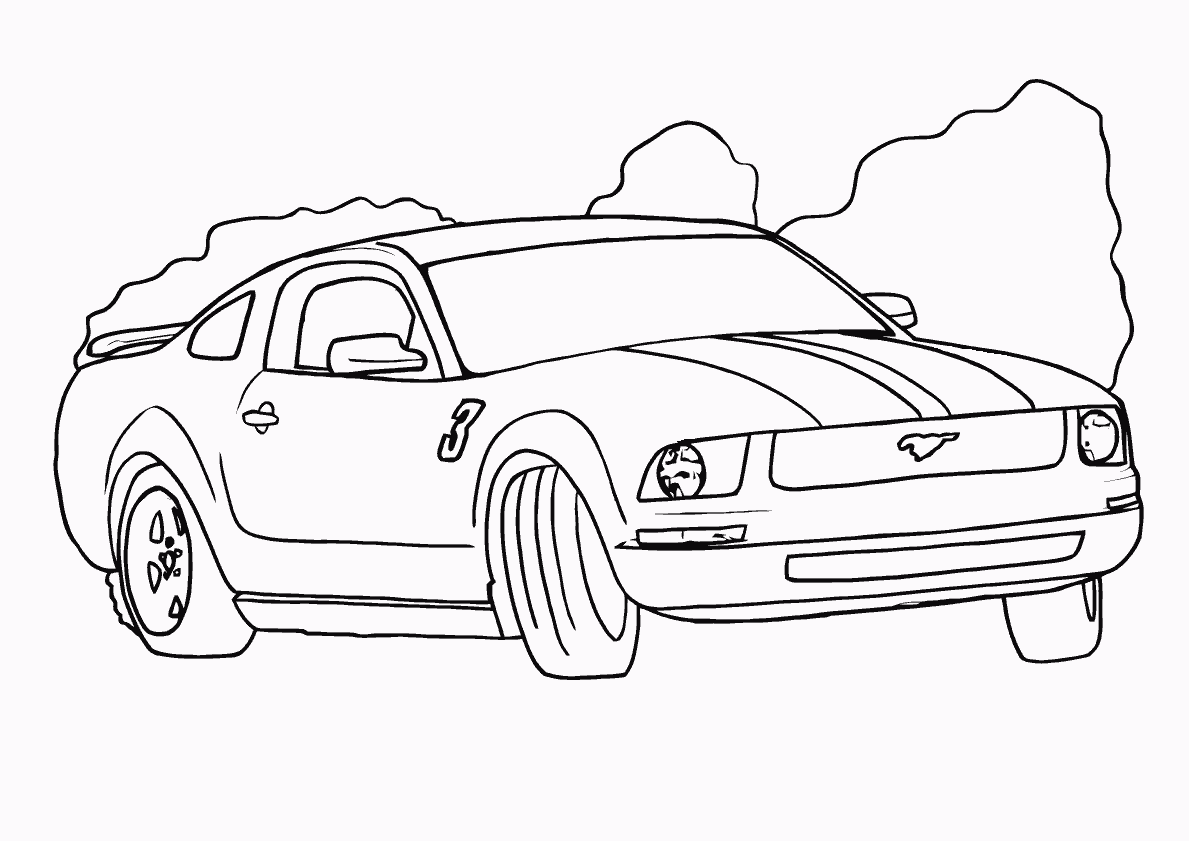 mustang para colorear Colouring Pages (page 2)