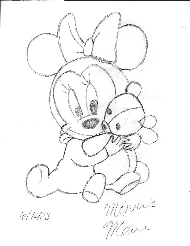 Gallery For > Drawing Of Minnie Mouse