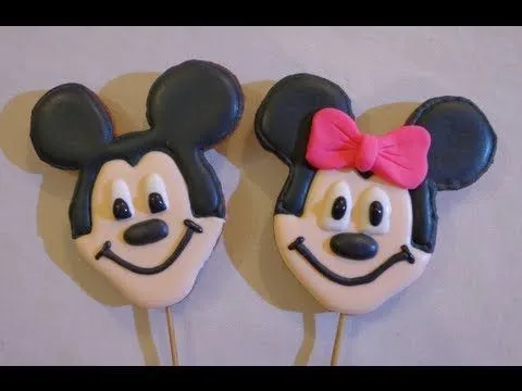 Galleta de Mickey y Minnie Mouse - YouTube