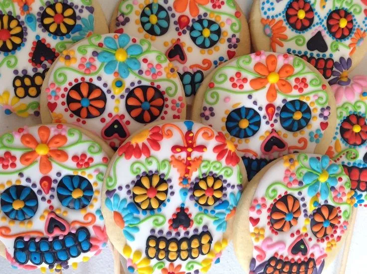 Galletas de calavera. Dia de muertos Mexico. Mexican cookies ...