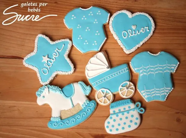 Galletas decoradas para un nacimiento | Baby cookies | Pinterest