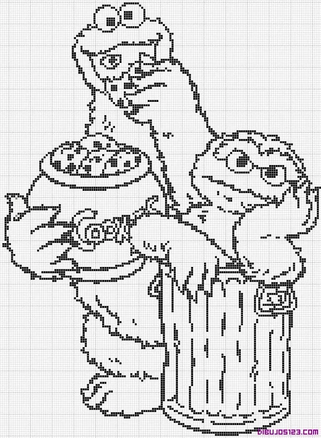 galletas monstruo Colouring Pages