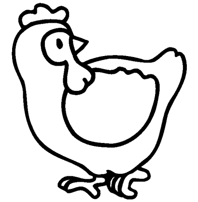 Dibujos para colorear de gallinas - Imagui