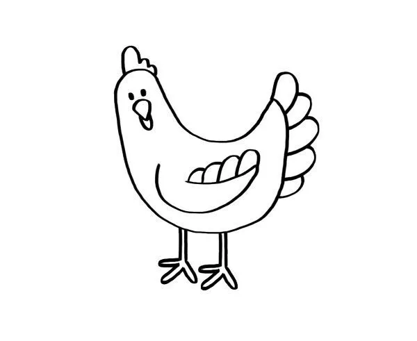 20050-4-una-gallina-dibujo- ...