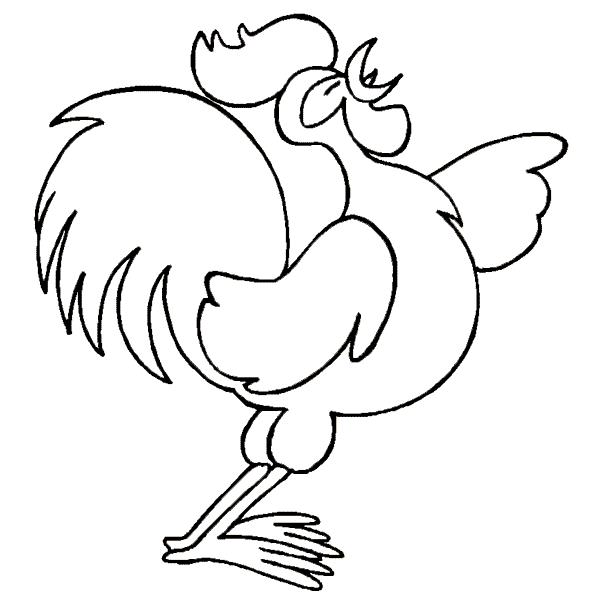 El gallo claudio para colorear - Imagui