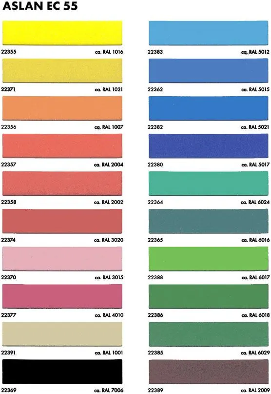Gama de vinilos de colores autoadhesivos para marcaje mayorista ...