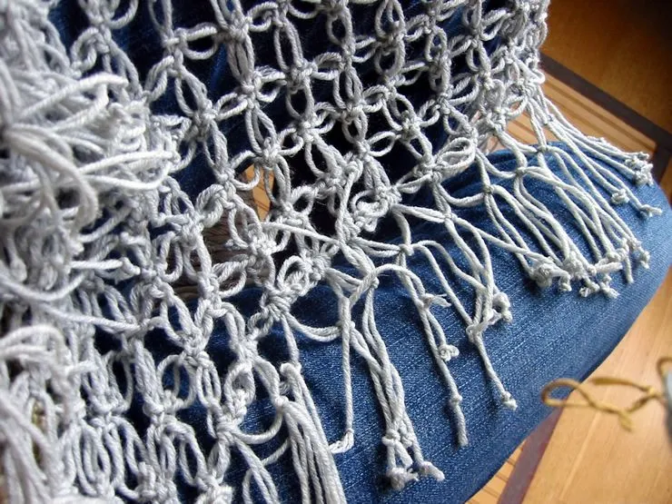 Como hacer un chal a crochet - Imagui