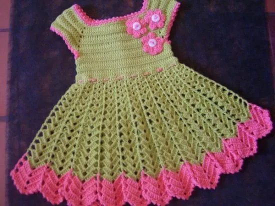 Vestidos en crochet para niña - Imagui