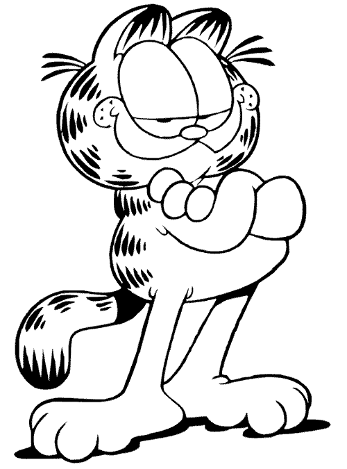 garfield coloring pages | coloring 4 | Pinterest | Coloring Pages ...
