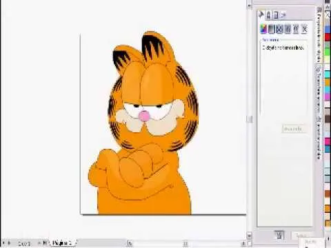 Garfield ~Pintando Rápido~ [by Jose amador] en Corel Draw - YouTube