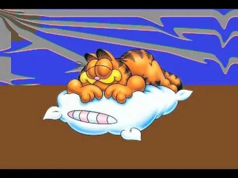 Garfield Sleeping.mov - YouTube