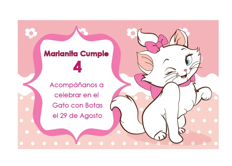 Cumpleaños con la gata Marie | Linuras Diseño