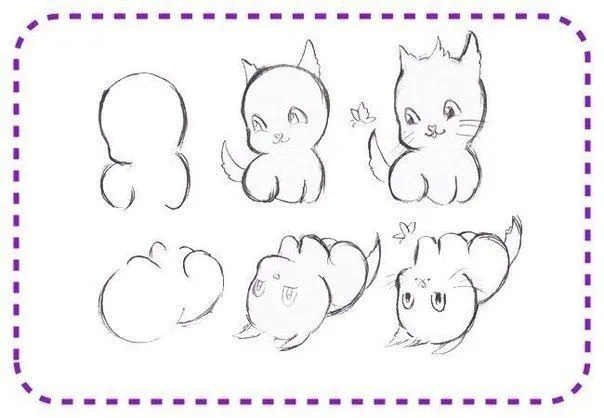 Dibujos de gatos bebés - Imagui