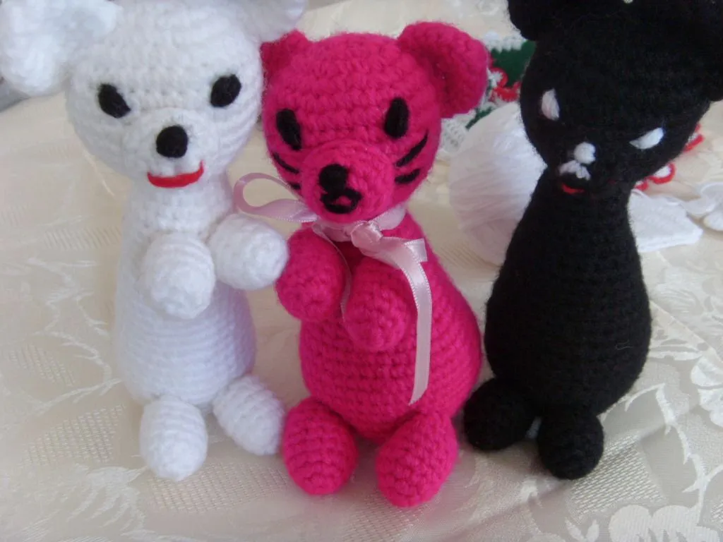 Tejidos a crochet: AMIGURUMIS GATITOS, CATS | Mis tejidos son toda ...
