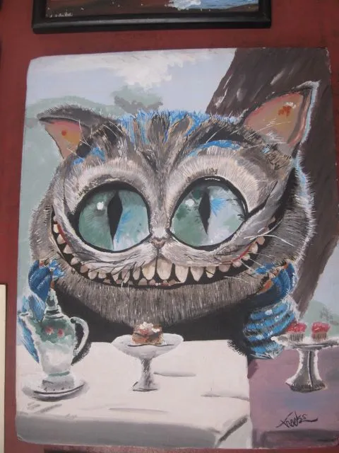 El gato de alicia sonriendo dibujo - Imagui