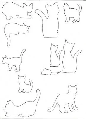 Gatos Consentidos: Sencillos dibujos de gatos