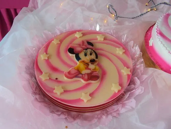 Gelatina decoradas de Minnie bebé - Imagui