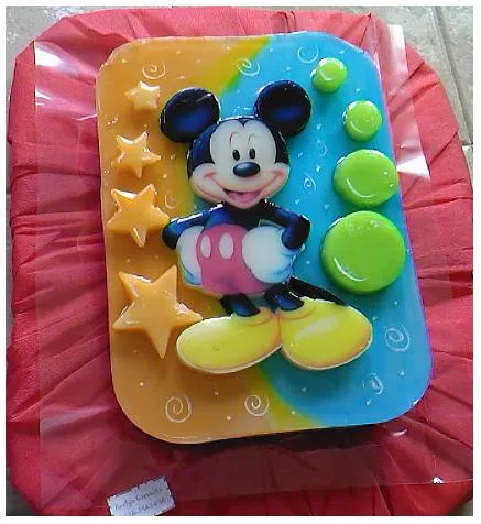 Gelatina de colores Minnie Mouse - Imagui