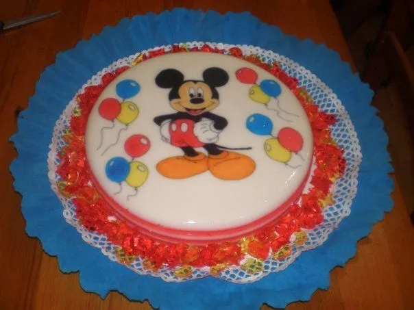 Imagenes de gelatina decorada de Mickey - Imagui