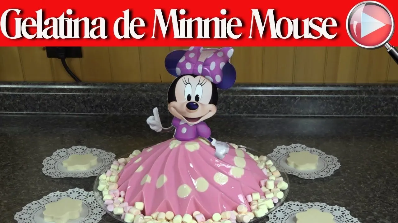 Gelatina de Minnie Mouse / De Yogurt y Tres Leches ...