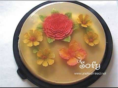 Gelatinas 3D Florales - YouTube