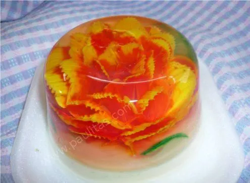 Gelatinas 3D flores - Imagui