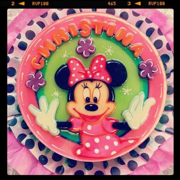 Minnie Mouse Gelatin/ Gelatina/ Jello | mate's cakes and more ...