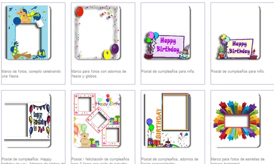 Generador de marcos y postales para fotos de cumpleaños ~ CACHIVACHES Generador de marcos y postales para fotos de cumpleaños ~ CACHIVACHES