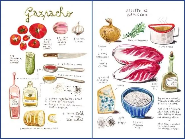 Las geniales recetas ilustradas de Felicita Sala