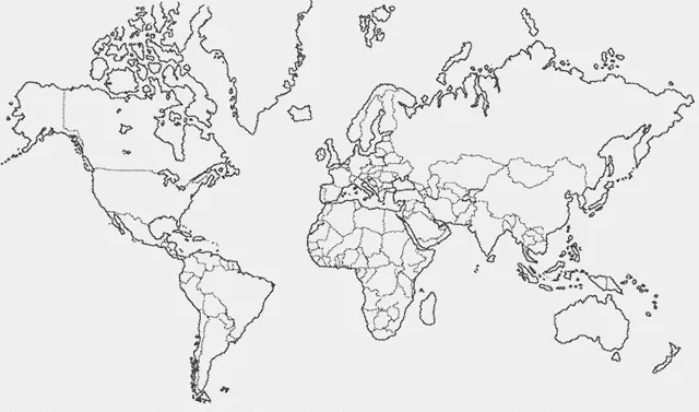 Mapa mudo del planisferio politico - Imagui