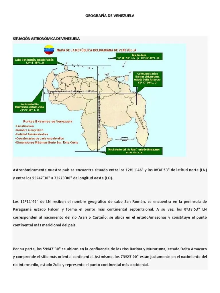 Geografía de Venezuela | PDF | Clima | Herida